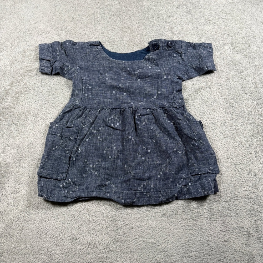 Patagonia Babylight Hemp Dress Girls 6-12M Blue 60455
